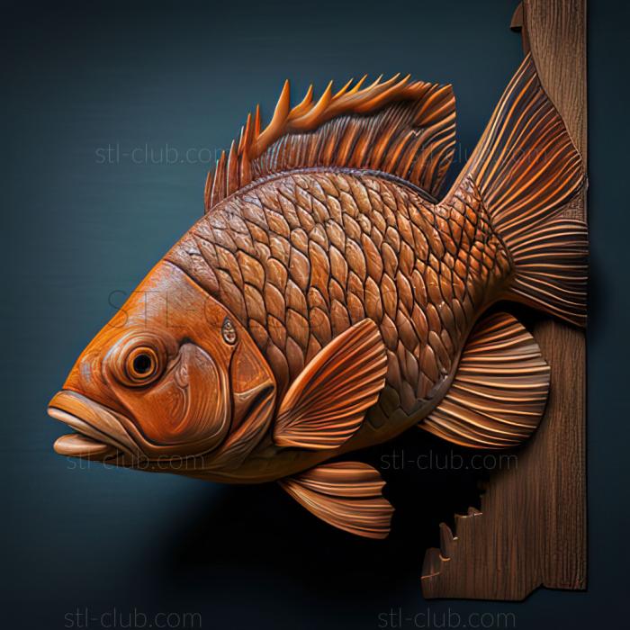 3D model st Labidochromis hongi fish (STL)